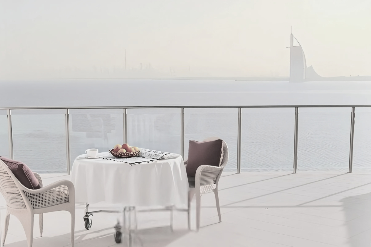 Пентхаус Palm Jumeirah - восточный полумесяц с видом на Burj Al Arab