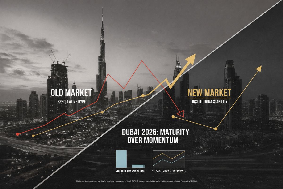 Дубай 2026: переход к зрелости рынка